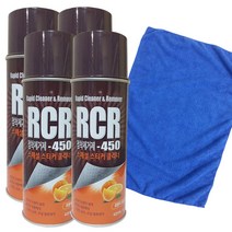 청소용품전문 RCR-450스티커클리너420ml+420ml+420ml+420ml 걸레40x40cm세트, 1개