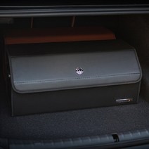 엠노블 폭스바겐 가죽 트렁크정리함 골프 SUV 차량용 신발장 티구안 아테온 세차툴백, 블랙
