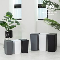 MK 심플 무지 원터치 슬림 휴지통10리터 20리터, 원터치 슬림 휴지통20L, 화이트