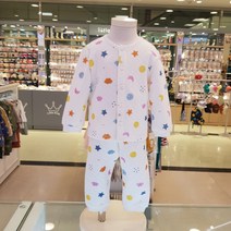 [뉴코아창원]아가방@@스타에어웜내의@@알록달록한 나염지로 디자인한 삼중직 내의##포근해요