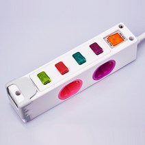 아이정 옆으로 멀티코드 USB 2포트 멀티탭, 4구 3m, 화이트