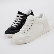 셀럽슈즈 국산 5cm 속굽 2cm 여성 패브릭 키높이 하이탑 운동화