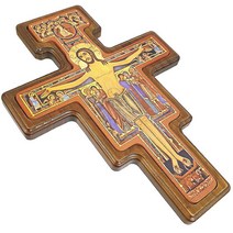 십자고상 카톨릭 십자가 벽걸이 나무 원목십자가, 220 x 400mm