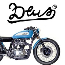 오토바이 데칼 스티커 데우스 DEUS 1, M, 오렌지, 1개
