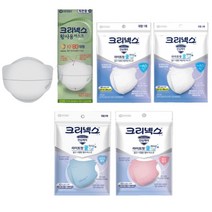 크리넥스 KF80황사용마스크플러스 라이트핏 쿨마스크 새부리형 대형 중형 소형 KF-AD 핑크 블루, 크리넥스KF80황사용플러스마스크 화이트대형1매