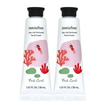 이니스프 2개 제주 라이프 퍼퓸드 핸드크림 7월 핑크 코랄