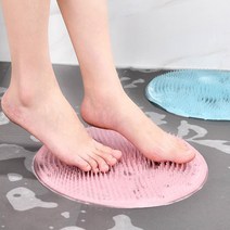 풋브러쉬 발 세척 매트 풋케어 브러쉬 발 각질제거 클리너 등샤워, 핑크
