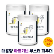 L아르기닌 분말 고용량 아르지닌 240g 3개