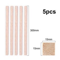 우드카빙 나무 조각 만들기 재료 234101215mm 발사 공예 광장 cudgel 모델, 300x15x15-5개