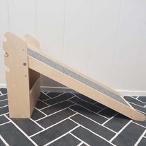 아크 강아지 원목계단 슬라이드형 계단