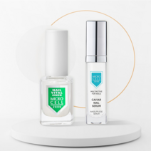 [네일영양보습] 마이크로셀 바이탈 그린 & 캐비어 딥세럼 손톱영양제 2종 세트, 캐비어 네일 세럼, 큐티클 세럼 1개
