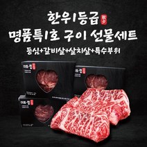선물용 한우1등급 선물세트 1.0kg 등심+갈비살+살치살+특수부위, 단품