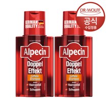 알페신 더블이펙트 카페인 샴푸 200ml X 2 +리퀴드75ml+리유저블백 증정