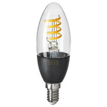 트로드프리 LED 전구 E14 250 루멘 무선밝기조절 웜화이트/샹들리에 투명