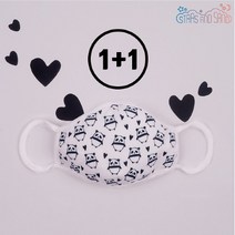 별과모래 [별과모래]겨울방한 면 캐릭터 입체마스크 1+1 키즈용(6~10세), 01.프렌즈울:09.북유럽PB