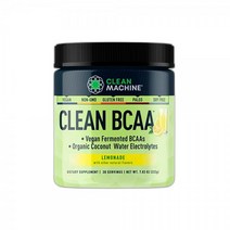 Clean BCAA - 2:1:1 공급원 파우더 및 코코넛 워터 전해질 회복 아미노산 에너지 보충제 수상 경력에 빛나는 비건 레모네이드 222g