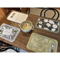 식탁매트 가죽 개인 테이블 매트 1인 방수 플레이팅 [4개이상 구매시 스마일키링증정], 7.화이트포레스트