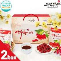 최근생산 의성농산 산수유진액 80ml 30팩 2박스 2월분 의성산수유추출액90% 국내산벌꿀10% 건강즙 선물, 2개