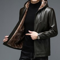 남성 가죽재킷 라이더재킷 따뜻한 봄잠바남자 후드 오토바이 가죽 자 켓겨울 두꺼운 양 털 따뜻하고 캐주얼