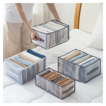 의류 깔끔정리 칸칸 옷정리함 바지정리 티셔츠 옷장수납함 6칸/9칸/12칸, 12칸44x25x17