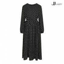 [JJ지고트(JJ JIGOTT)] (JJ지고트) 도트 스트랩 쉬폰 티어드 원피스 GMAP0