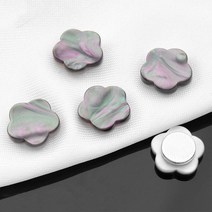 여자 상의 웃옷 블라우스 원피스 파인옷 벌어짐 오픈 가슴 노출 방지 매너 자석 여밈 단추 포인트 브로치 꽃다색, 사각흰색