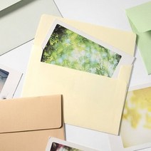 파스텔 청첩장 & 엽서봉투 100장입, 블루