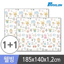 파크론 웰빙 놀이방매트 뽀로로 숫자놀이 2p, 혼합 색상