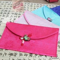 현금 예단봉투 용돈 복주머니 결혼식 답례 봉투 청첩장 경조사 어버이날 스승의날 용돈박스, 화면배색복주머니 네이비