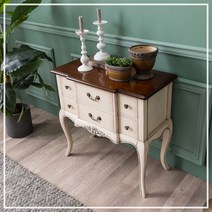 퍼니트랜드 로라 크림 콘솔(소) 엔틱수납장, 단품