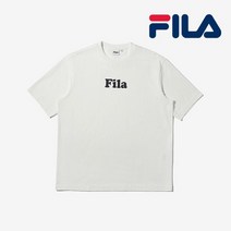 휠라 휠라FS2RSD2125X 공용 루즈핏 뉴 스몰 로고 반팔티셔츠 OWH