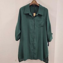 이랜드 [엠벨라]엠벨라 울산점 봄 여름 7부소매 스트링 조절 셔츠 블라우스오픈해서 코디