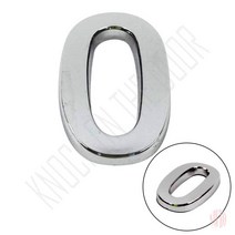 이니셜숫자0 은색 숫자스티커 숫자푯말