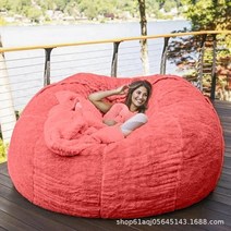 빈백 소파 Dropshipping 자이언트 아니 필러 폼 콩 가방 커버 큰 솜털 Beanbag 침대 코트 바닥 좌석 소파, 32 6ft
