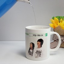 핸드디자인 네이버 포토머그컵/기념일/생일선물/어버이날/스승의날/주문제작/돌선물, 노랑