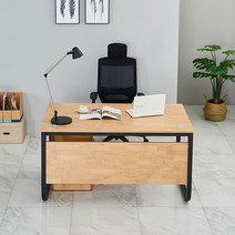 럭셔리모던 하부가림막 사무용 책상 사무실용 간부용, 엘다네추럴화이트