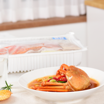 홍게 국내산 포항 산지직송 구룡포 라면 캠핑 통홍게 4마리 힘찬씨푸드, 프리미엄 급냉 홍게 4팩