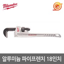 밀워키 48-22-7218 알루미늄파이프렌치 18인치 벌림64mm 배관설비공구