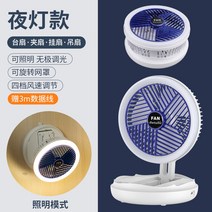 벽걸이 미니 선풍기 USB 충전 차량 캠핑 기숙사 미니팬 주방 차박 욕실 데스크 휴대용, 플래그십 야간 조명 모델 - 세워둘 수 있음 -
