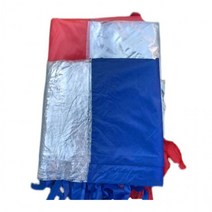 어라픽DZB 캐노피 천막 투명벽면만 천막벽면 바람막이 앞면 옆면 끈타입 야외 캠핑 차박, DZ투명4.5M 레드