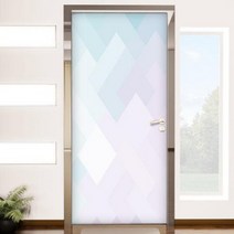 bc632-그라데이션모자이크 현관문시트지 2.그린, 단품