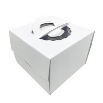 4434. 쉬폰케익박스(상.백색18cm) - 4호 (10개)