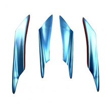 리어스포일러 편리한 후면 범퍼 립 충돌 방지 쉬운 설치 스포일러 디퓨저 스플릿 4 개, B