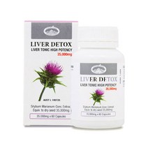 네이쳐스탑 리버 디톡스 35000mg 60캡슐 - 호주 밀크씨슬 실리마린, 1개, 60개