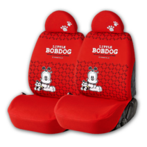 리틀밥독 캐릭터 사계절 시트커버, 리틀밥독 앞좌석 2P세트(레드), 1개