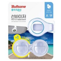 불스원 폴라패밀리 선바이저 방향제 본품 + 리필 아쿠아향, 4세트