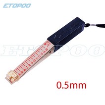 웨지 필러 갭 커서 구리 테이퍼 0 15mm 플러그 눈금자 테이퍼 피트 게이지 미러 홈, 0.5mm