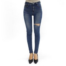 D134 오픈구제 하이웨이스트 스키니