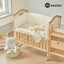 [에시앙] 모데즈 신생아침대 이탈가드 범퍼쿠션 (아이보리) L, 상세 설명 참조