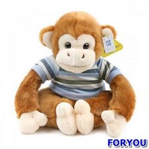 ForU523 아망스 골드몽키 봉제인형 다크브라운 소형 원숭이인형 인형선물 애니멀인형